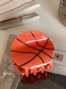 Pinza de pelo con forma de pelota deportiva personalizada y con patrón, pinza elegante para recoger el cabello en coleta para mujeres y niñas para uso diario/fútbol/soccer/béisbol/baloncesto/golf/voleibol como regalo para mejores amigas, novias, maestras, etc. Día de Acción de Gracias, regreso a la escuela, accesorios de pelo de invierno y otoño para outfits de vacaciones para mujer