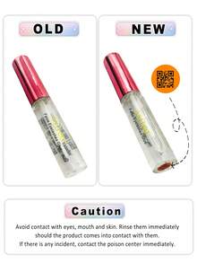 Asiteo 1pc 5ml Transparent Eyelash Glue, Waterproof & Long-Lasting Eyelash Adhesive For Makeup Faux Mink Lashes - Clear - View 3