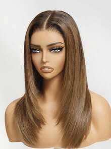 UNice Hair 13x4 Frontal Pre Everything Caramel Blonde Layered Straight Wig Natural Hairline Pre Cut Pre Pluck Transparent Lace 100% Human Hair Unice Wigs For Women