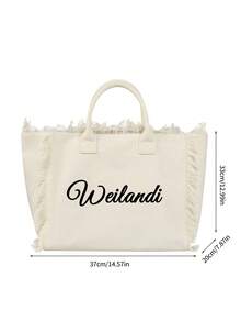 Geantă de umăr personalizată, cu capacitate mare, o geantă de mână pliabilă și casual pentru femei, perfectă pentru plajă, picnic, vacanță și multe altele. Potrivită pentru adolescente, femei și studente, este ideală pentru școală, serviciu, facultate, activități în aer liber, cumpărături, călătorii și ieșiri de zi cu zi.