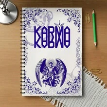 KPOP//SKZ “KAMBA”专辑商品 A5 螺旋笔记本，横格笔记本，KPOP 商品，笔记本，日记，50 页，送给朋友的礼物，珉豪，徐昌彬，黄，志成，金善宇，杨正仁 - 彩色 - 查看 8
