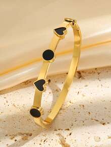 1 pieza de pulsera de acero inoxidable de color elegante y de lujo con estilo clásico, duradera y adecuada para uso diario, ideal como regalo de vacaciones