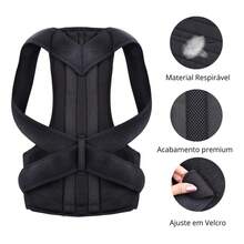 Colete Postural Cinta Para Coluna Corrigir Postura Protetor Lombar Corretor Postural