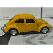Beetle Iron Friction Metal Miniature Toy Car Team - 黃色 - 查看 2