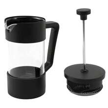Seecin Black Color Heat Resistant High Borosilicate Glass French Press Pot Coffee Tools French Press French Press Coffee & Tea Maker, Thickened Borosilicate Glass Coffee Press Rust-Free And Dishwasher ,Black - Black - View 5