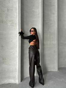 SQUALO Jeans con rayas para mujer, jeans desgastados de color azul