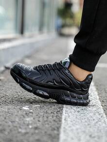 【建议选大一码】钢头安全鞋，男士工作运动鞋，旋转扣设计，方便穿脱，透气防砸，工作安全靴，防刺穿，防砸，EVA减震鞋底，男女通用轻便工作鞋，户外徒步防刺穿防砸鞋 - 黑色 - 查看 6