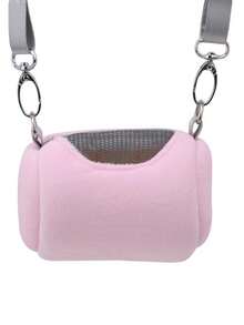 便携式仓鼠背包 - 柔软透气的仓鼠及小型宠物旅行包（舒适圆形设计 - 非常适合带宠物去看兽医和户外探险）