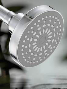 1pc Handheld High Pressure Shower Head, 3 Spray Settings, Extra Large Water Coverage, Electroplated Surface - Silver - View 4