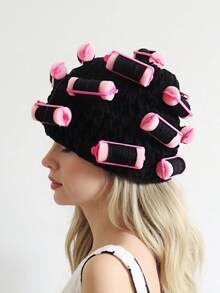 Cute Pink Curly Women's Hat - DIY Curly Knitted Hat, Easy To Use At Home, Perfect For Party Role-Playing Or Daily Styling, Fall / Winter