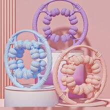 1 件圆形淋巴引流按摩器，放松滚轮 32 轮，脂肪按摩工具，腿部滚轮，便携式手持式，用于小腿手臂锻炼 - 彩色 - 查看 11