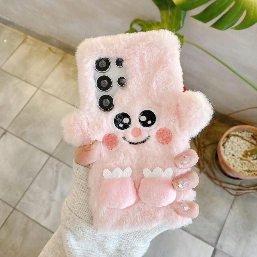 Wnter 趣味卡通手机壳适用于 17PM/16PM-7/8/6 系列、OPPO、Realme、Vivo、手机、Galaxy S22、S22 Plus、S23、S23 Plus、S23 Ultra 防摔手机壳，适用于 Galaxy S24、S24 Plus、S24 Ultra、Z Fold 系列、Z Flip 系列 - 粉色 - 查看 1