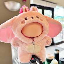 17厘米娃娃衣服，适用于拉布布1代、2代、3代，动物造型娃娃衣服，6.7英寸娃娃衣服的服装配件，带拉链的连帽连体衣，娃娃蓬松换装衣服（不含娃娃） - 彩色 - 查看 4