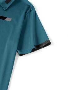 Áo thun polo công sở mùa hè cỡ lớn dành cho nam, áo thun tay ngắn cổ bẻ cài nút màu đơn giản, áo thun polo thời trang cỡ lớn đa năng cho việc đi lại hàng ngày, chất vải thoải mái, có sẵn màu đỏ tươi, xanh nước biển, ô liu, đỏ tía - Món quà tuyệt vời cho bạn trai hoặc chồng - Màu xanh lá cây đậm - Xem 5