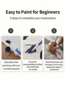 DIY Paint By Numbers For Adults - Beautiful Women Art Kit, 16x20 Inch Acrylic Painting Set With Brushes And Paints, Frameless Wall Decor Craft, Ideal Gift For Birthdays, Father'S Day, Christmas, Mother'S Day - Nhiều màu - Xem 5