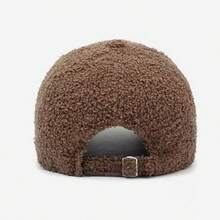 1 Stück lässige, modische Faux-Sherpa Baseballkappe - geeignet für Outdoor-Aktivitäten wie Baseball, Badminton, Tennis