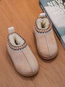 1 Pair Fashion Autumn/Winter New Girls Snow Boots, Soft & Comfortable Student Boots. Toddler/Little Kids Short Boots, Boys Outdoor Activity Boots