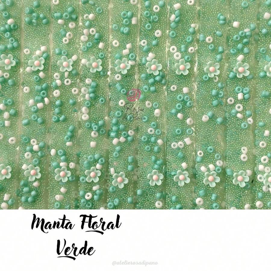 Manta Floral - 2 fileiras