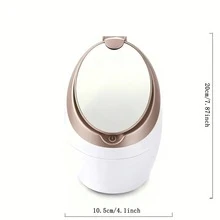 Portable Face Steamer With Mirror, Nano Ionic Facial Sauna Steam Moisturizing Device