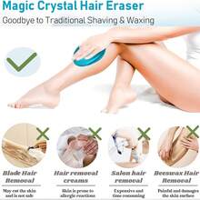 New Crystal Hair Removal Painless Hair Removal Tool Exfoliating Ladies Painless Physical Hair Removal Machine Manual,Skin Care, Cosmetics, Nails