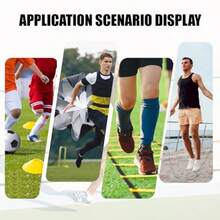 Agility LadderSpeed Training Equipment Set 20ft Rungs Speed Ladder Soccer Cones Jump Rope Running Resistance Umbrella Basketball Equipment Football Fitness Training Equipment For Youth Adultsgift