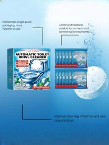 1/12/16片装自动马桶清洁泡腾片，自动马桶除臭除垢泡腾片 - 彩色 - 查看 6