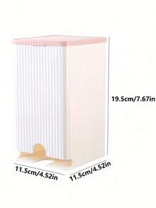 1PC Wall-Mounted Sanitary Napkin Storage Box & Small Item Organizer | Bathroom Tissue Holder For Toilet Paper, Pads, Essentials | Space-Saving Home Organization For Bathroom, Bedroom, Kitchen, Office (Waterproof, Durable) - 粉紅色 - 查看 4