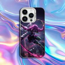 D-Demon S-Slayer Mitsuri Obanai Phone Case Covercompatible With  16,15,14,13,12,11,Mini,Pro,SE,MAX White Matte Shockproof Cover,Covercompatible With  17 Case,  17 Pro Case,  17 Pro Max Case