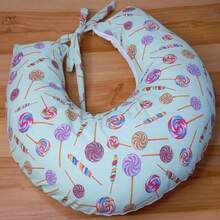 Nursing Pillow Cover Refill Model In Printed Fabric - Green Sweets - View 5