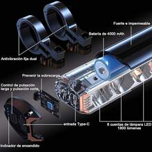 Bicycle Decorative Lights - 1800lm 4000mA - View 8
