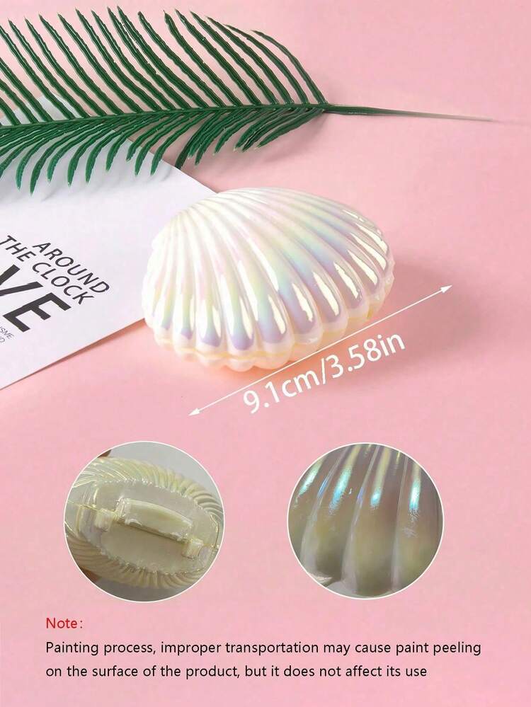 10 hộp đựng trang sức hình vỏ sò, hộp vỏ sò mini chủ đề nàng tiên cá, hộp đựng vòng cổ bằng nhựa hình vỏ sò mini, thích hợp làm quà tặng, hộp trang sức chủ đề dưới biển cho tiệc sinh nhật, quà tặng Ngày của Mẹ và quà tốt nghiệp. - trắng - Xem 9