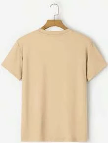 Women's 100% Cotton T-Shirt With Dachshund Dog Print Dogs Blouse - 卡其色 - 查看 2