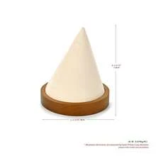 Oirlv Solid Wood Jewelry Tray Bracelet Ring Display Props Sets Jewelry Organizer Holder Necklace Display Stand Jewelry Plate-Beige - Beige - View 17