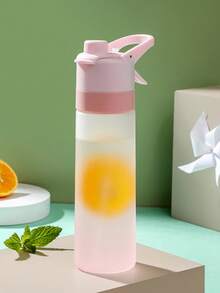 1 cái, 650ml/21,98oz, Khóa xịt chống rò rỉ, Tay cầm treo di động, Chất liệu PC, Bình nước xịt chuyển màu, Chủ đề lát cam mùa hè, Màu trong suốt mờ, Kiểu cốc thẳng, Vòng chống trượt - Nhiều màu - Xem 10