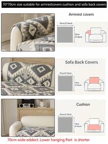 1pc Thick Plush Sofa Cushion Cover, Modern Simple Non-Slip Sofa Seat Pad, Dust-Proof And Washable Sofa Slipcover, Soft And Fade-Resistant, Pet-Friendly, Suitable For Bedroom, Office, Living Room, L-Shaped Sofa And 1/2/3/4-Seat Sofa, Light Gray