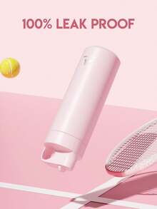 18oz rostfritt stål isolerad vattenflaska, läckagesäker bärbar resemugg med sugrör för varma och kalla drycker för skolan, gymmet, kontoret och utomhus flera tillfällen - Rosa - Visa 5