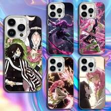 D-Demon S-Slayer Mitsuri Obanai Phone Case Covercompatible With  16,15,14,13,12,11,Mini,Pro,SE,MAX White Matte Shockproof Cover,Covercompatible With  17 Case,  17 Pro Case,  17 Pro Max Case
