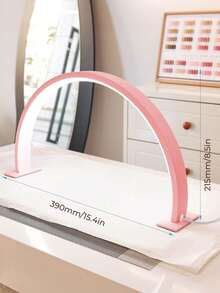 Mini Crescent-Shaped LED Nail Lamp With Button Switch, For Personal Use In Manicure, Makeup Vanity, Crafts, Workbench, Nightstand, Graduation, Birthday, Holiday, Pink - Star - View 8