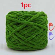 1pc 100g/1pc Chunky Knitting Yarn Set, Single Ply Soft & Skin-Friendly Autumn/Winter Yarn, Suitable For DIY Knitting Scarves, Bags, Slippers, Dolls, Blankets, Cushions - Multicolor - View 33