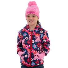 Peppa Pig Hat And Gloves Set, Girls Winter Set - Pink - View 2