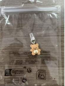 1pc Cute Bear Design Dust Plug Compatible With Apple/Type-C, Dust Protector Cover For Android Phone Charging Port - Multicolor - View 8