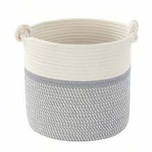 Giỏ đựng đồ lồng vào nhau bằng dây đan lớn, có tay cầm - Giỏ đựng đồ giặt, Giá treo thảm tập yoga, Giỏ đựng chăn, Dùng cho phòng giặt, phòng học, phòng ngủ, phòng khách, phòng chơi game - Nhiều màu - Xem 7