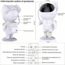 Proyector de Galaxias y Estrellas con Mando y Temporizador - Astronauta - Ver 9