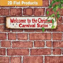 2D Flat, 1pc Vintage Metal Wall Sign, Indoor And Outdoor Holiday Decorations For Home, Cafe, Bar, Garden - Easy To Hang, No Battery Power Required, & Christmas Aluminum Sign, Home Decor, Vintage Metal Wall Art, Outdoor Wall Art, Cafe Decor, Seasonal Decoration, Festive Metal Sign, Lightweight Holiday Decor, Tin Surface, Interior Designers, Seasonal Decorators Christmas Decorations Room Decor