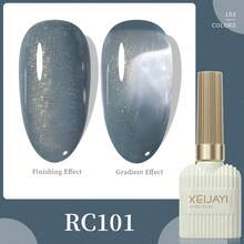 XEIJAYI 1瓶四季通用凝胶指甲油，102种颜色可选，适用于美甲装饰、美甲艺术、DIY美甲沙龙，是送给女性美甲爱好者的礼物。 - 藍色 - 查看 8