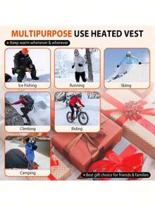 Novo colete aquecido para áreas externas, unissex, colete aquecido para áreas externas no inverno, colete aquecido por USB com 25 zonas de aquecimento (excluindo bateria) para acampamentos ao ar livre no outono e inverno, caça e caminhadas