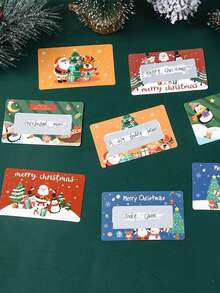 Carte poștală DIY razuibilă, carte de Crăciun cu desene animate, eveniment de Crăciun, carte de razuință scrisă de mână, recompensă pentru elevi, noroc, binecuvântare, decorațiune de festival pentru copii, carte de Crăciun cu desene animate, carte de razuință pentru interacțiunea părinte-copil, carte de felicitare scrisă de mână pentru elevi, cadou norocos pentru grădiniță, carte de loterie