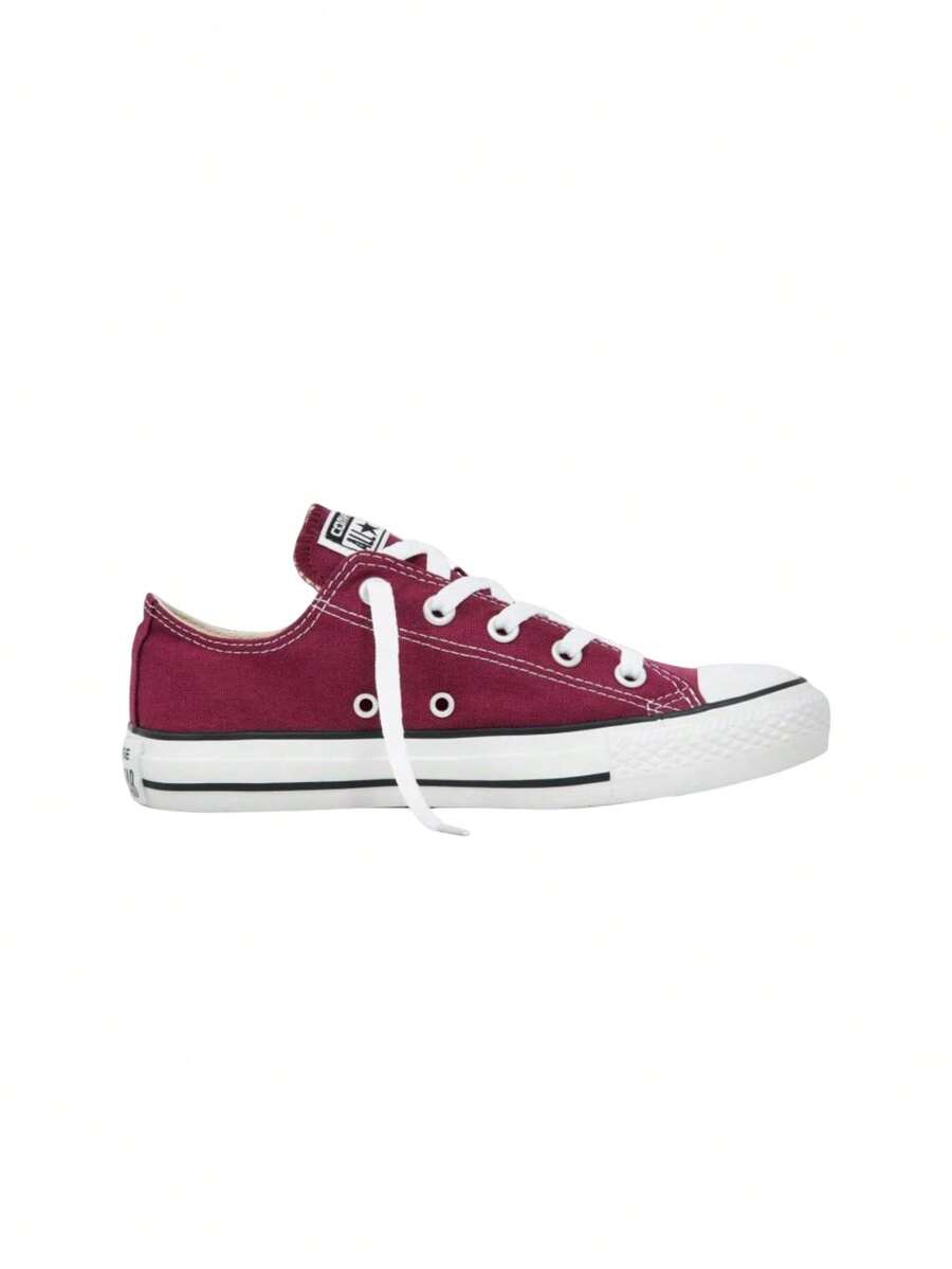 Converse Chuck Taylor All Star 帆布鞋 M9691C 栗色低帮男女休闲鞋 - 紅色 - 查看 1