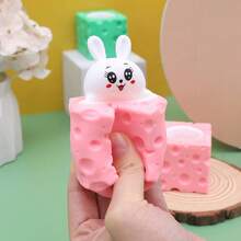 1/3/10 món đồ chơi bóp hình thỏ dễ thương cho ngày lễ Phục sinh - Đồ chơi bóp hình thỏ phô mai Đồ chơi giảm căng thẳng cho trẻ em và người lớn Bóng bóp giảm căng thẳng cho quà tặng tiệc tùng Màu sắc ngẫu nhiên - Nhiều màu - Xem 4