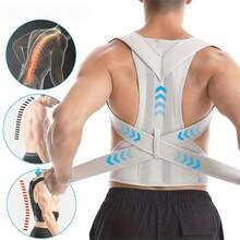 Unisex Adjustable Back Corrector, Shoulder Corrector, Full Back Support, Relieve Upper And Lower Back Pain - Scoliosis, Improve Back Posture And Provide Lumbar Support.Unisex Back Brace Posture Corrector, Shoulder Corrector, Adjustable Full Back Support, Relieves Upper And Lower Back Pain - Scoliosis, Improves Back Posture And Provides Lumbar Support Best-Selling For Halloween And Christmas